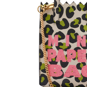 MINI paper BAG green ANIMAL print