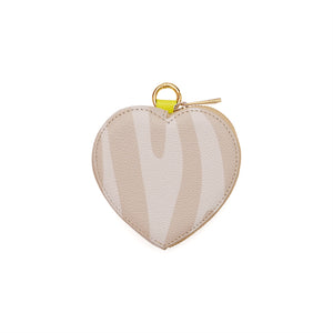 MICRO heart BEIGE zebra PRINT