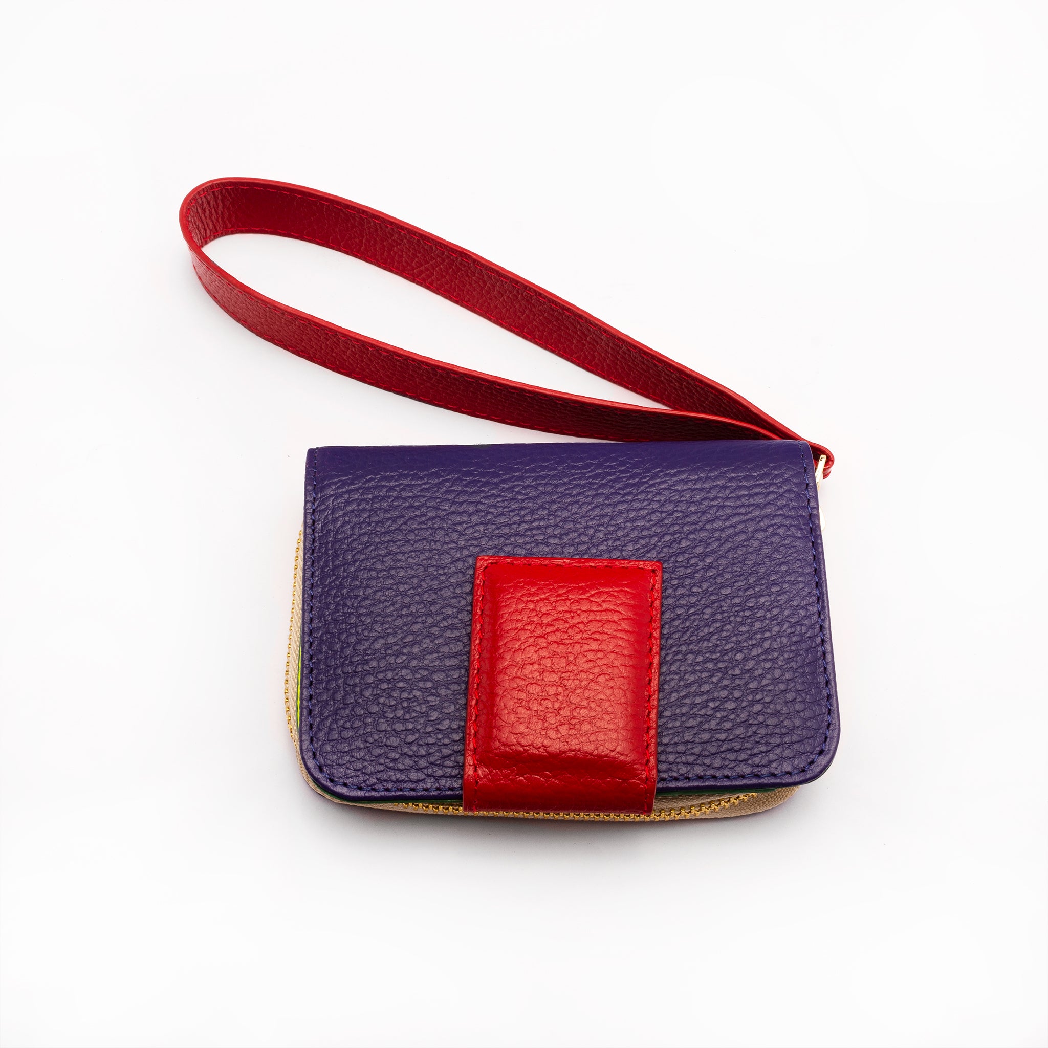 WALLET zipper - VIOLETA obispo + ROJO DIVINA CASTIDAD