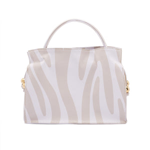 MOCHILITA bombón BEIGE zebra PRINT