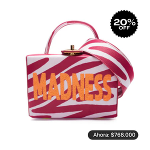 BOX bag  MADNESS pink ZEBRA bold