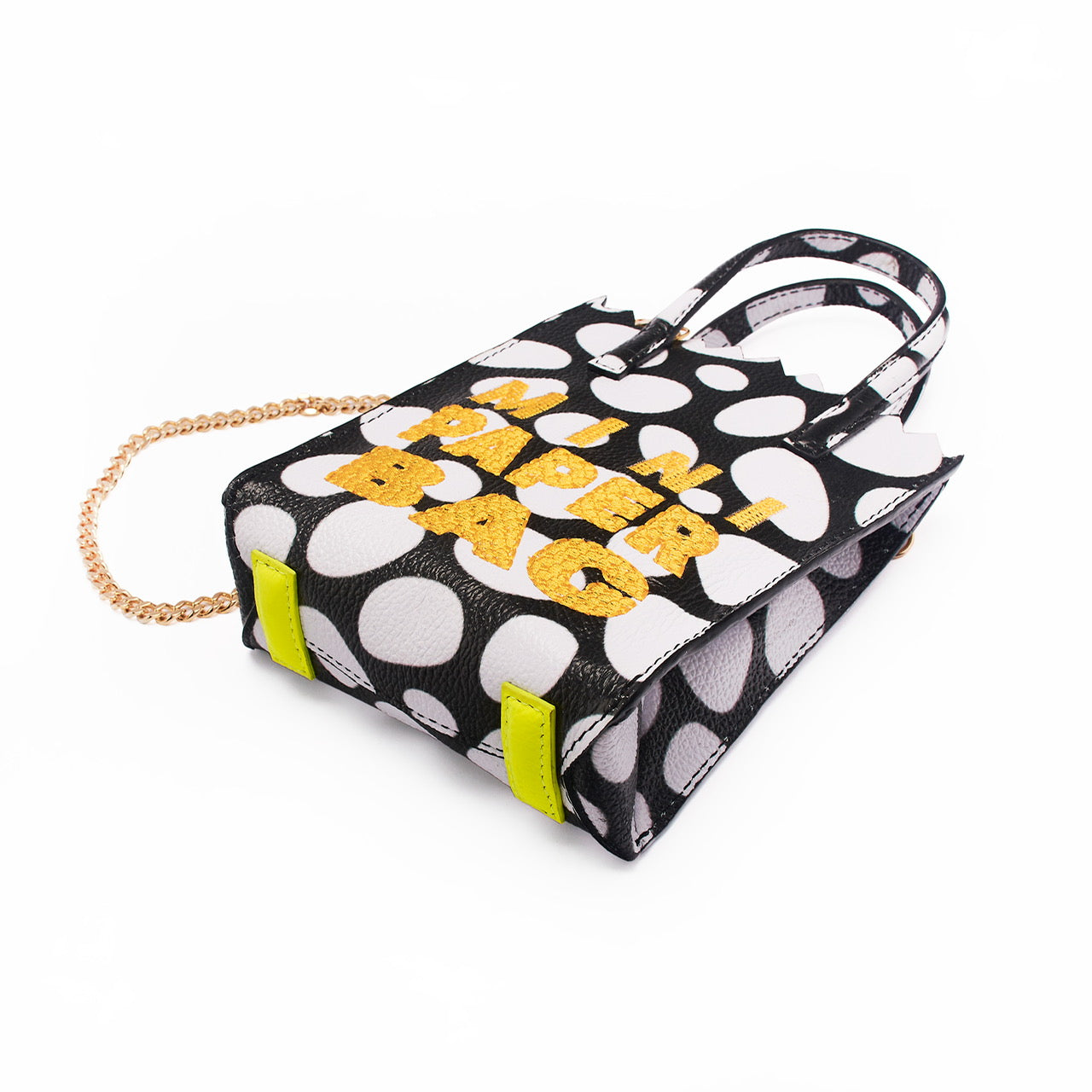 MINI paper BAG black & WHITE egggs PRINT