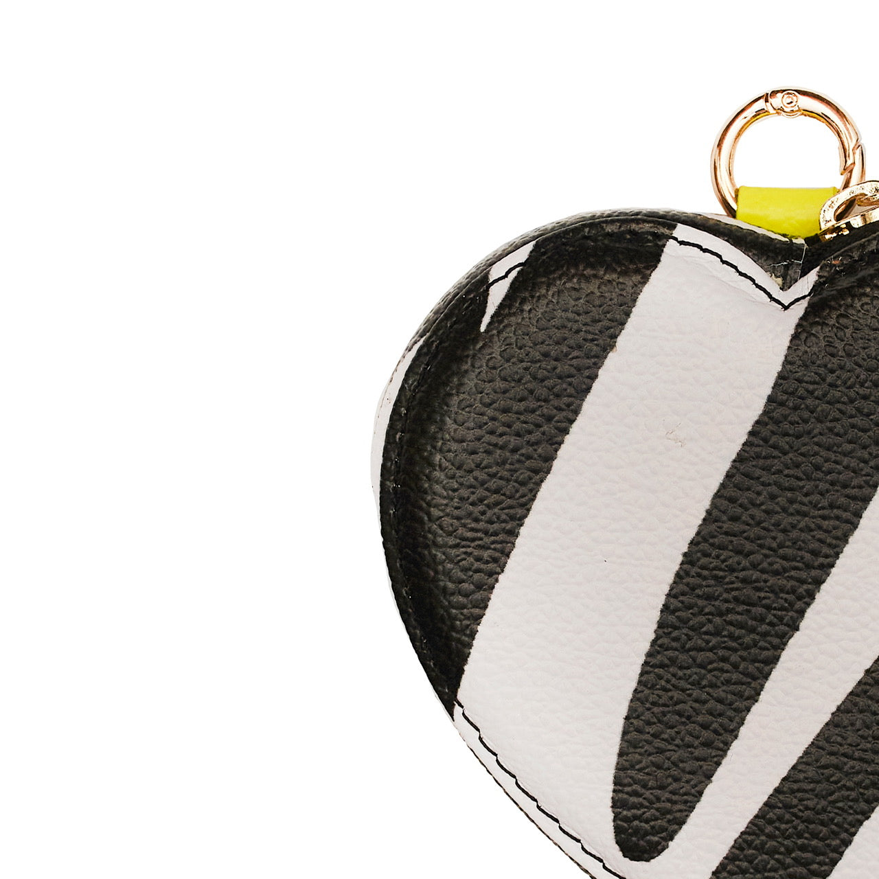 micro HEART black & WHITE zebra