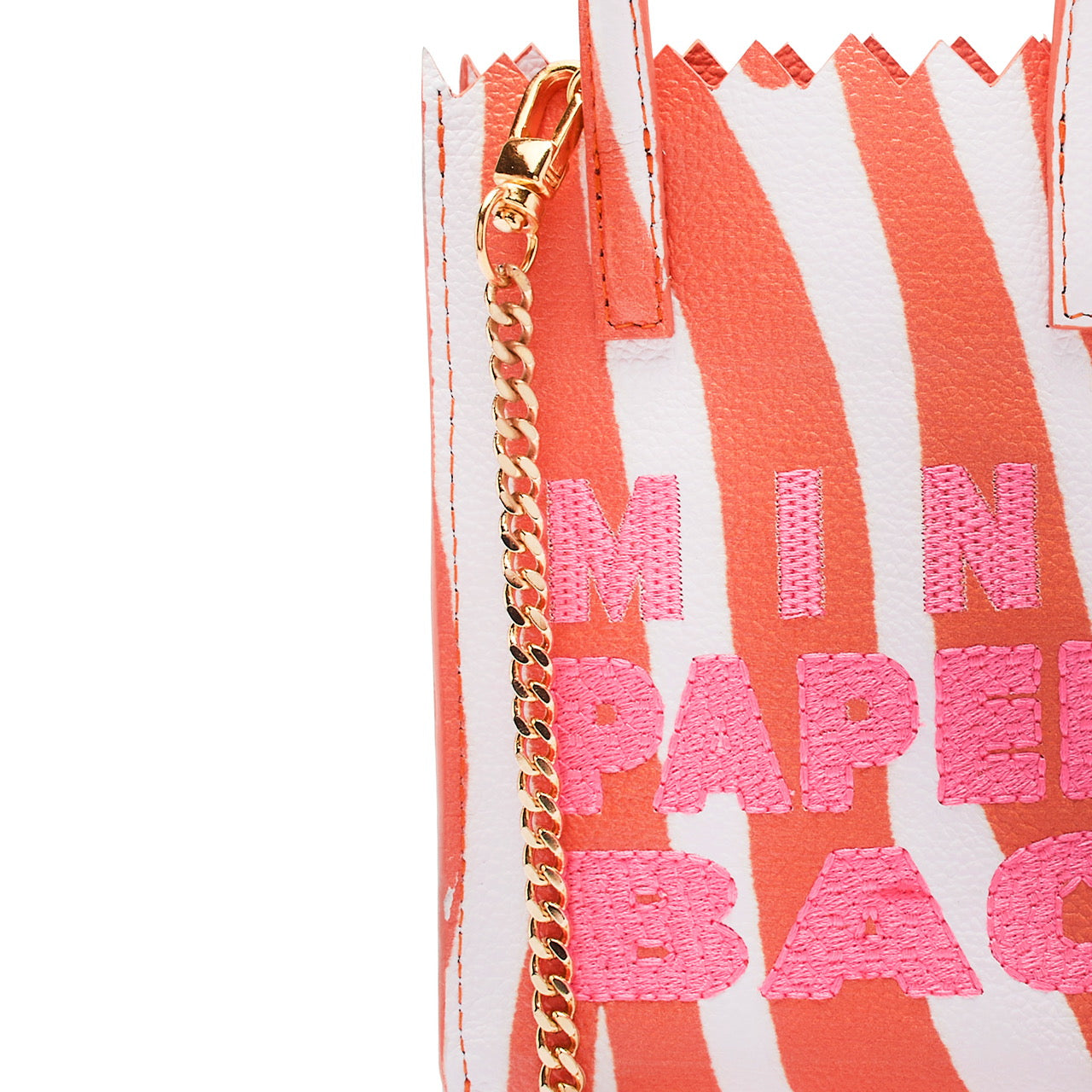 MINI paper BAG orange ZEBRA print