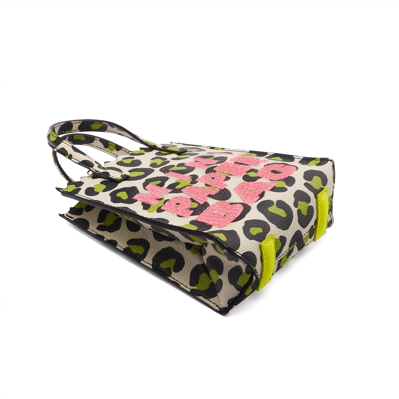 Mini Paper Bag - Green Animal Print