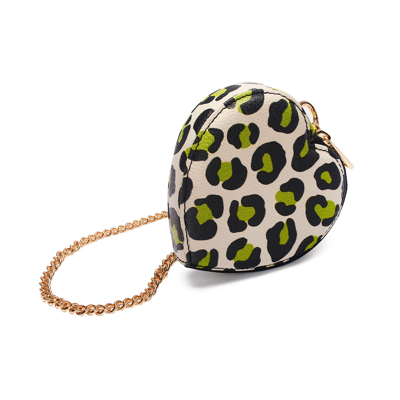 micro HEART green ANIMAL print