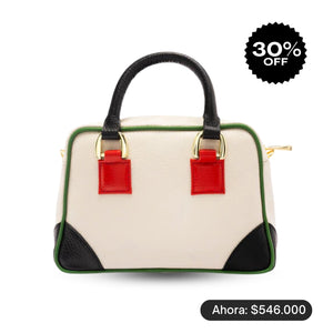 DR. bag MICRO - BEIGE + negro + ROJO -