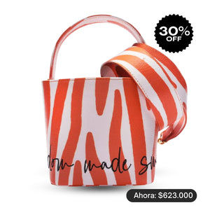 MARTINA bag ORANGE zebra PRINT