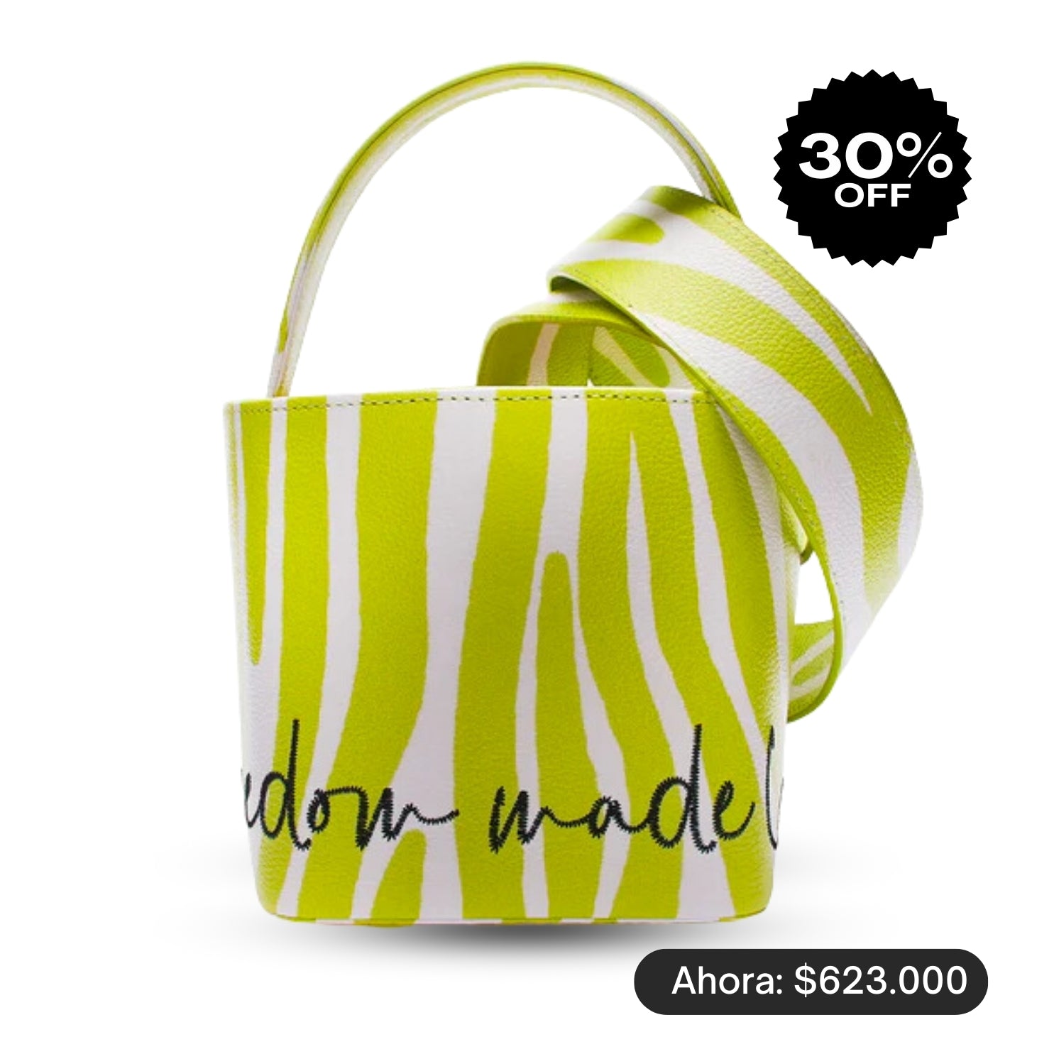 MARTINA bag GREEN zebra PRINT