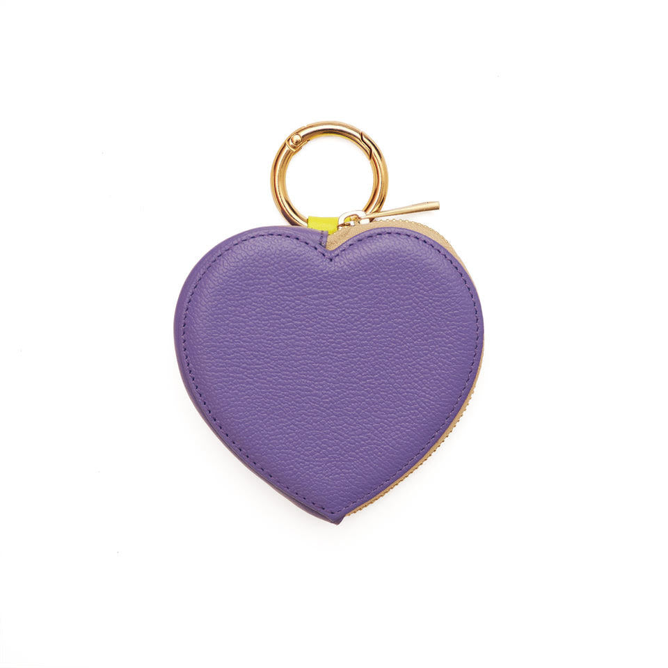 HEART charm ( coinholder ) VIOLETA deep