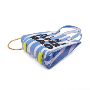 MINI paper BAG blue ZEBRA print