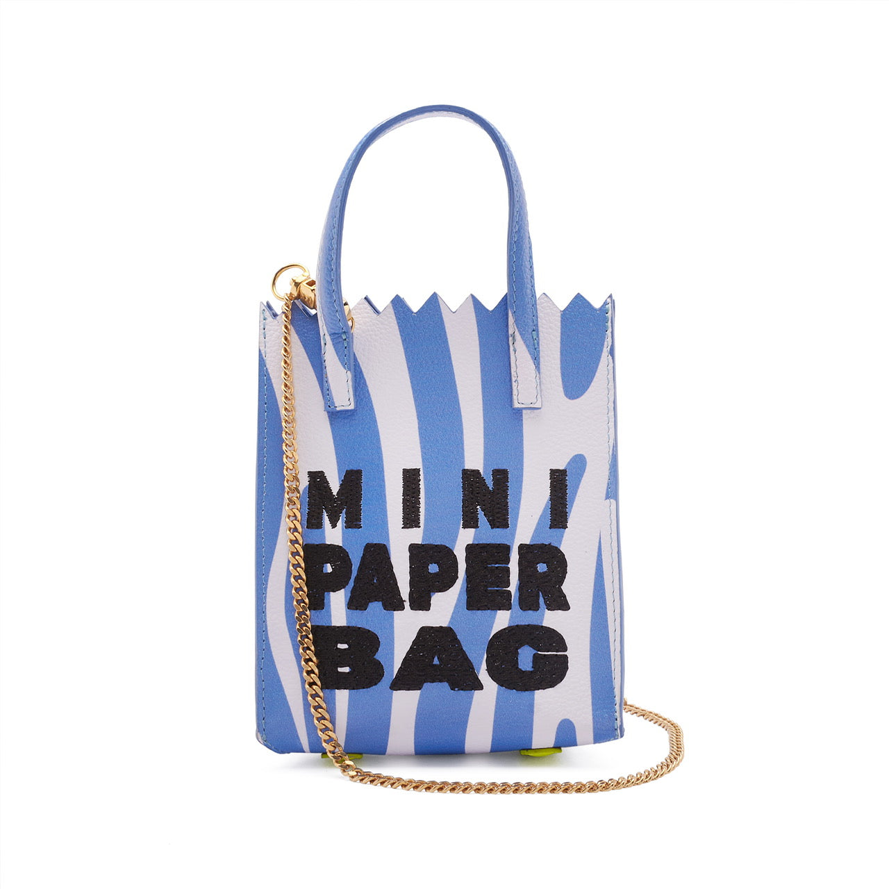 MINI paper BAG blue ZEBRA print