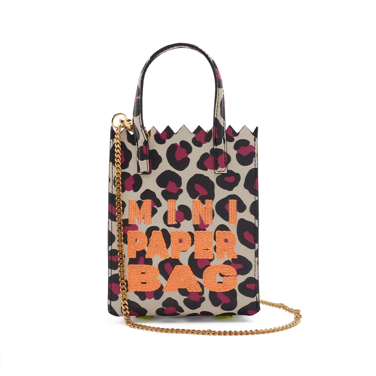 MINI paper BAG fucsia ANIMAL print