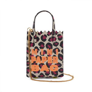 MINI paper BAG fucsia ANIMAL print