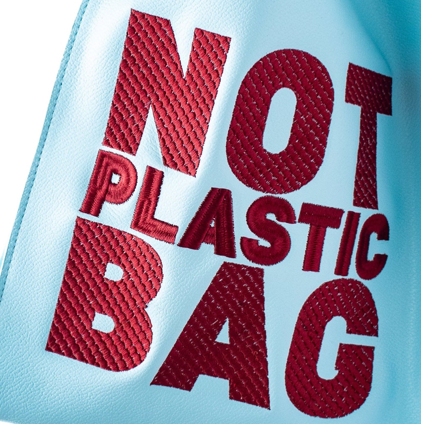 PLASTIC BAG midi - Celeste fresco x ciruela