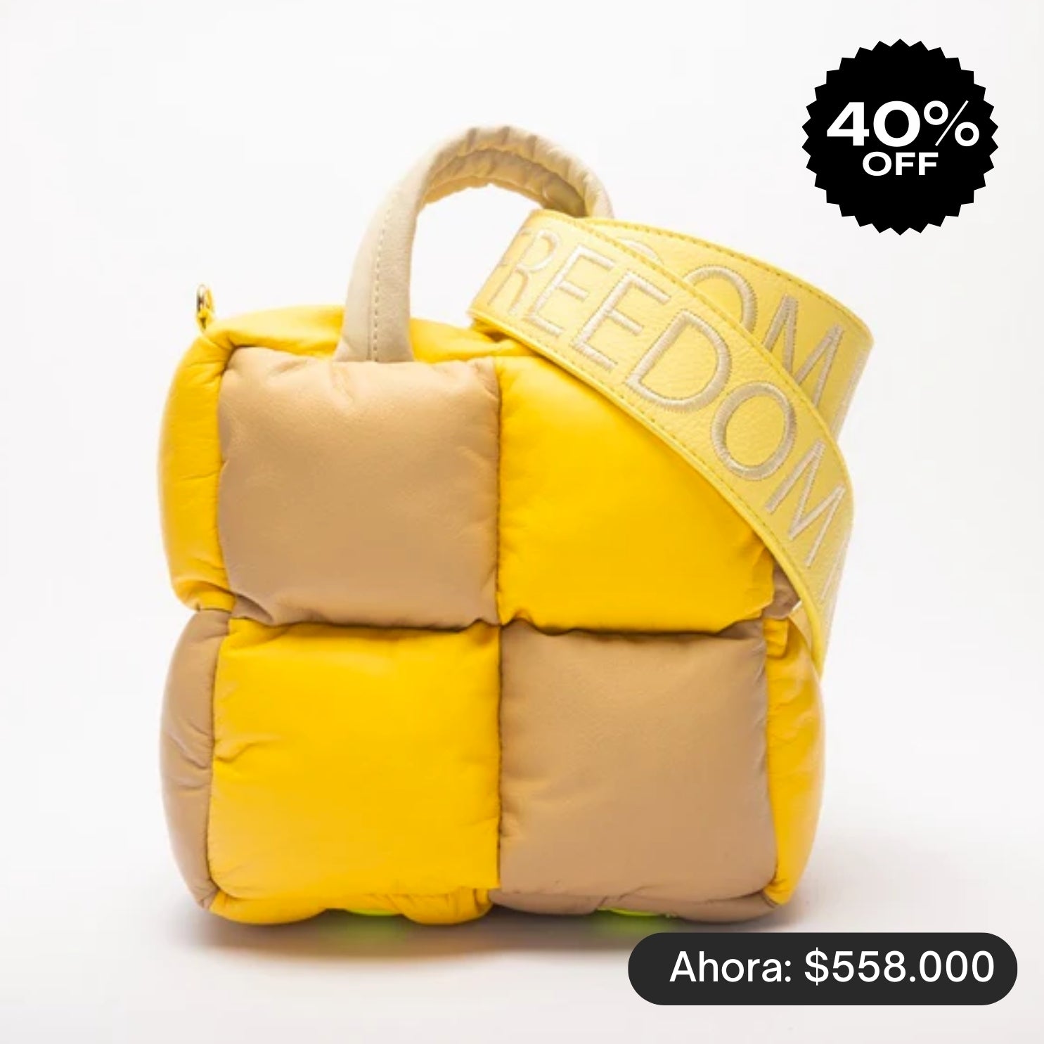 CANDELARIA bag - yellow x camel