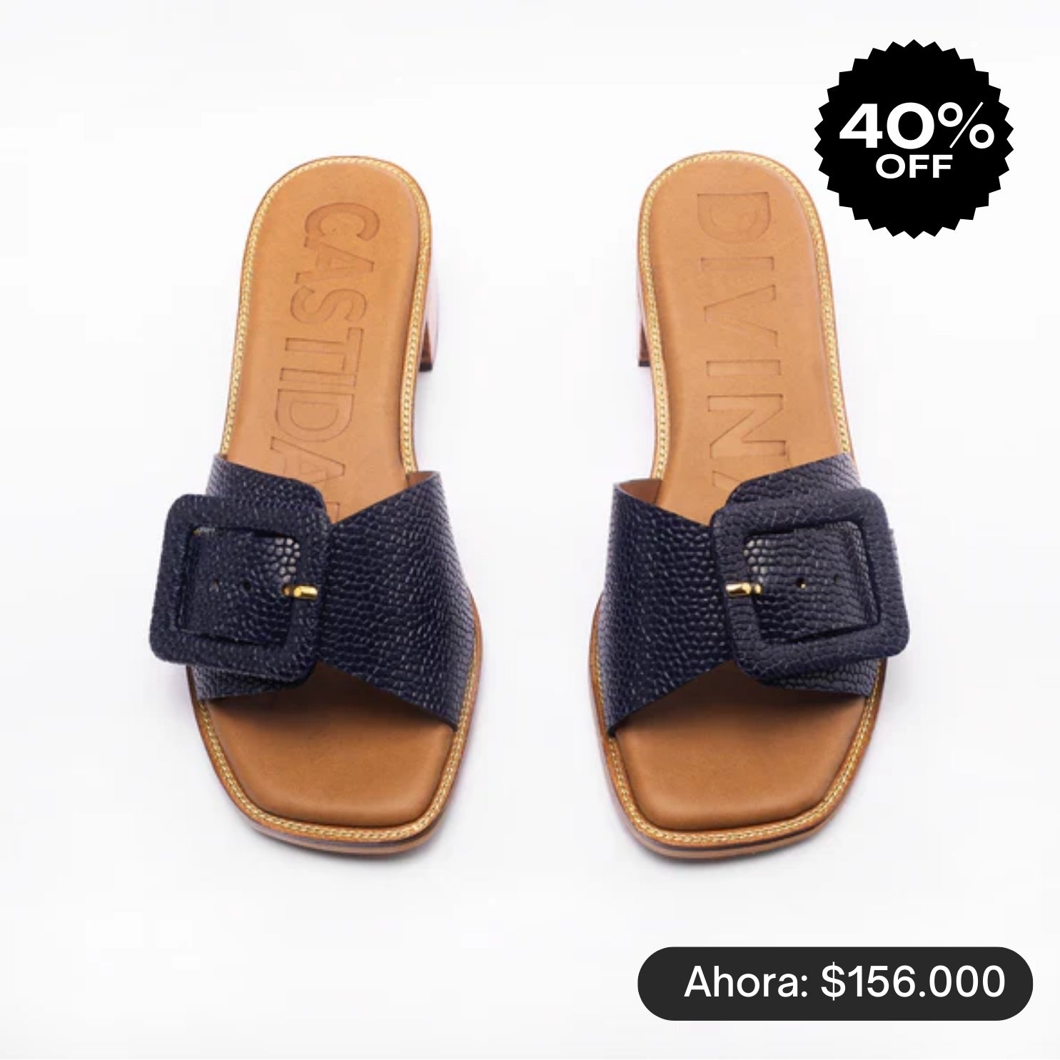 PALA hebilla SANDAL - navy BLUE   -