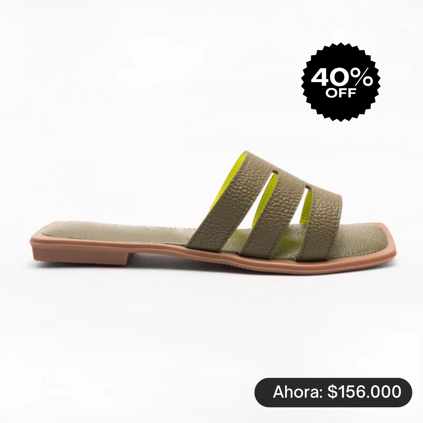 CANGREJERA sandals PALA - verde OLIVO -