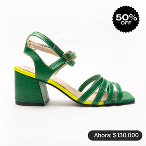 GLAM sandals - VERDE trébol -