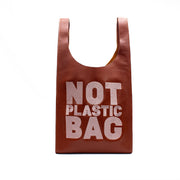 PLASTIC BAG midi - miel x taupe