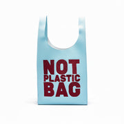 PLASTIC BAG midi - Celeste fresco x ciruela