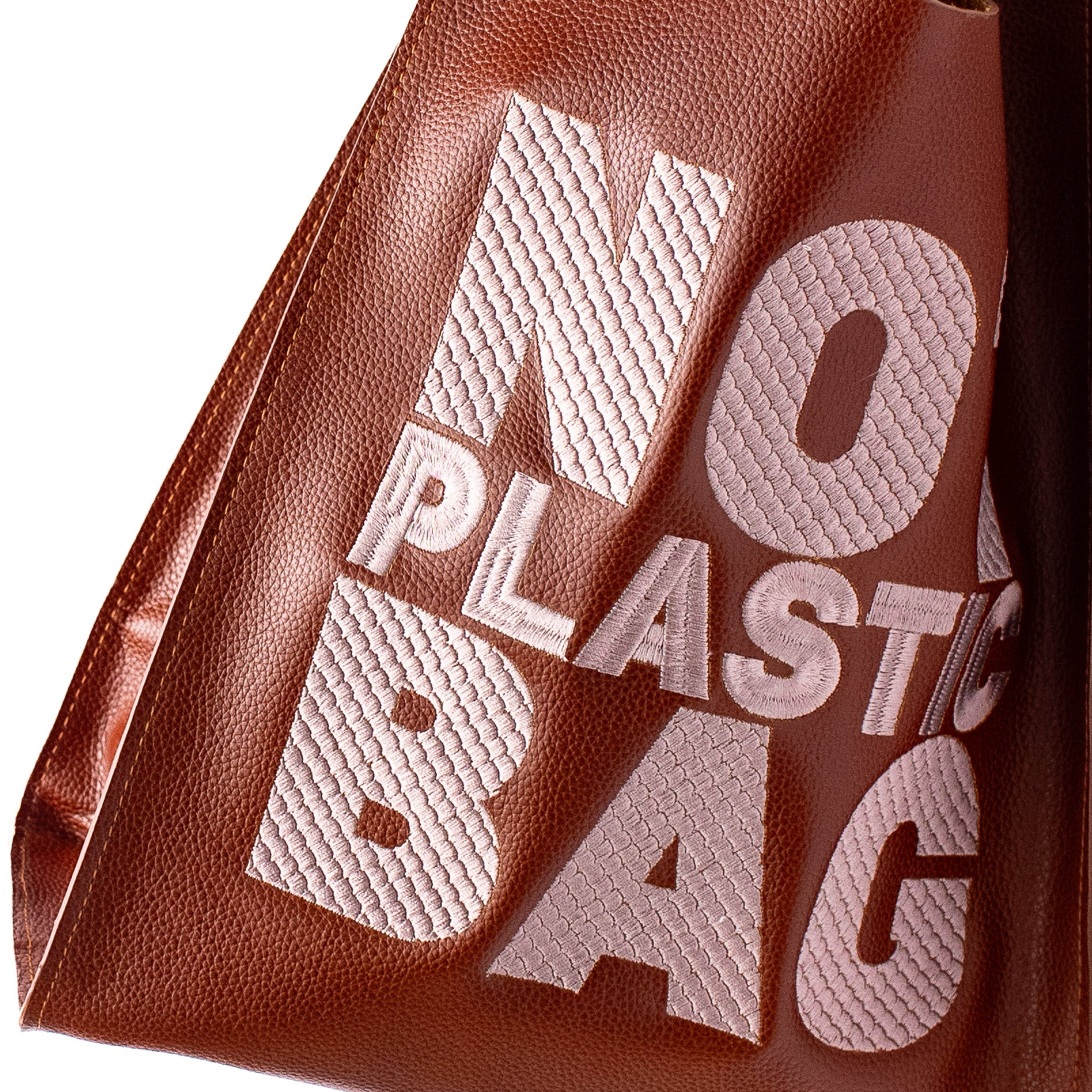 PLASTIC BAG midi - miel x taupe