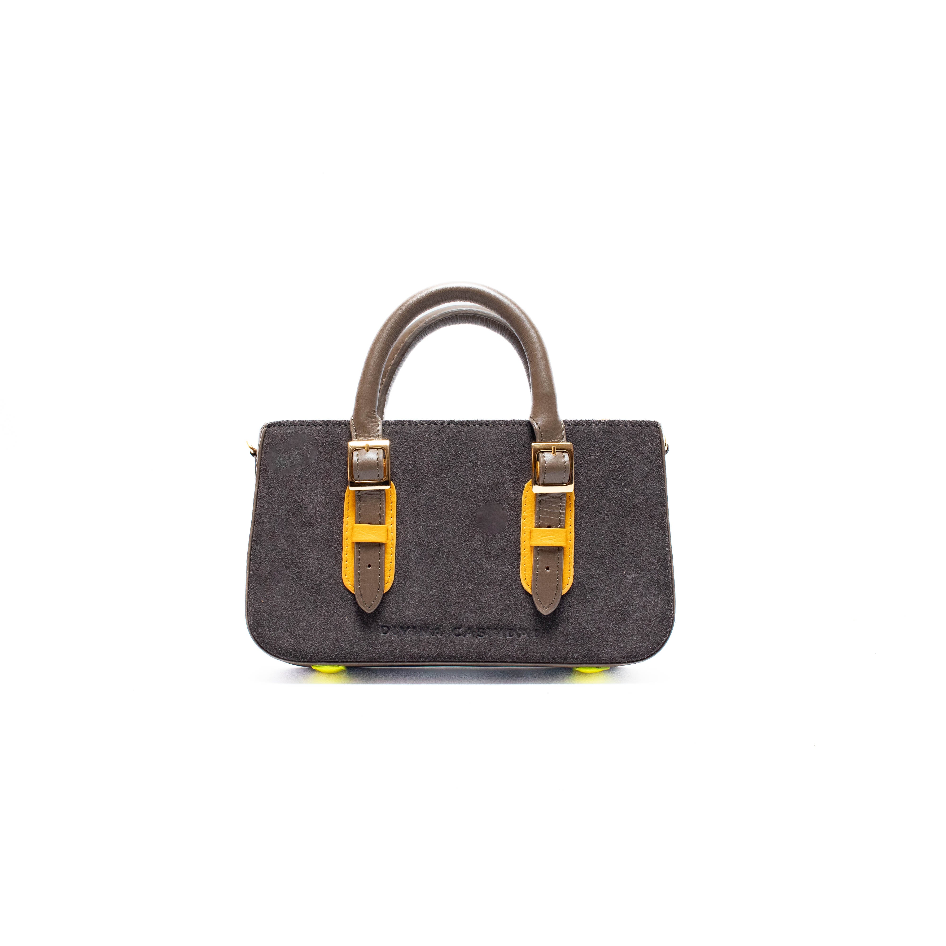 LOVELY BAG - taupe x mango maduro