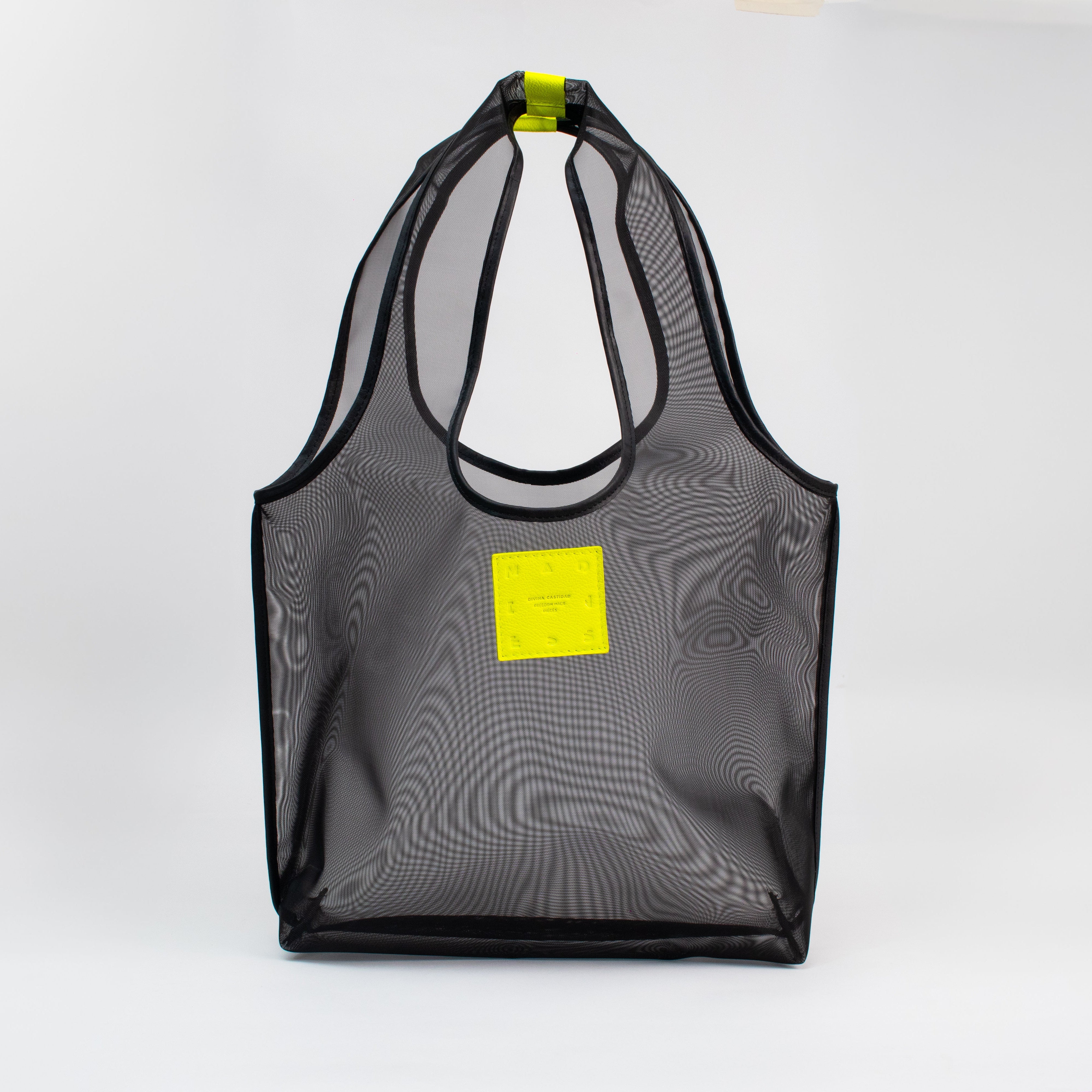 Mesh Tote Bag - Black x black