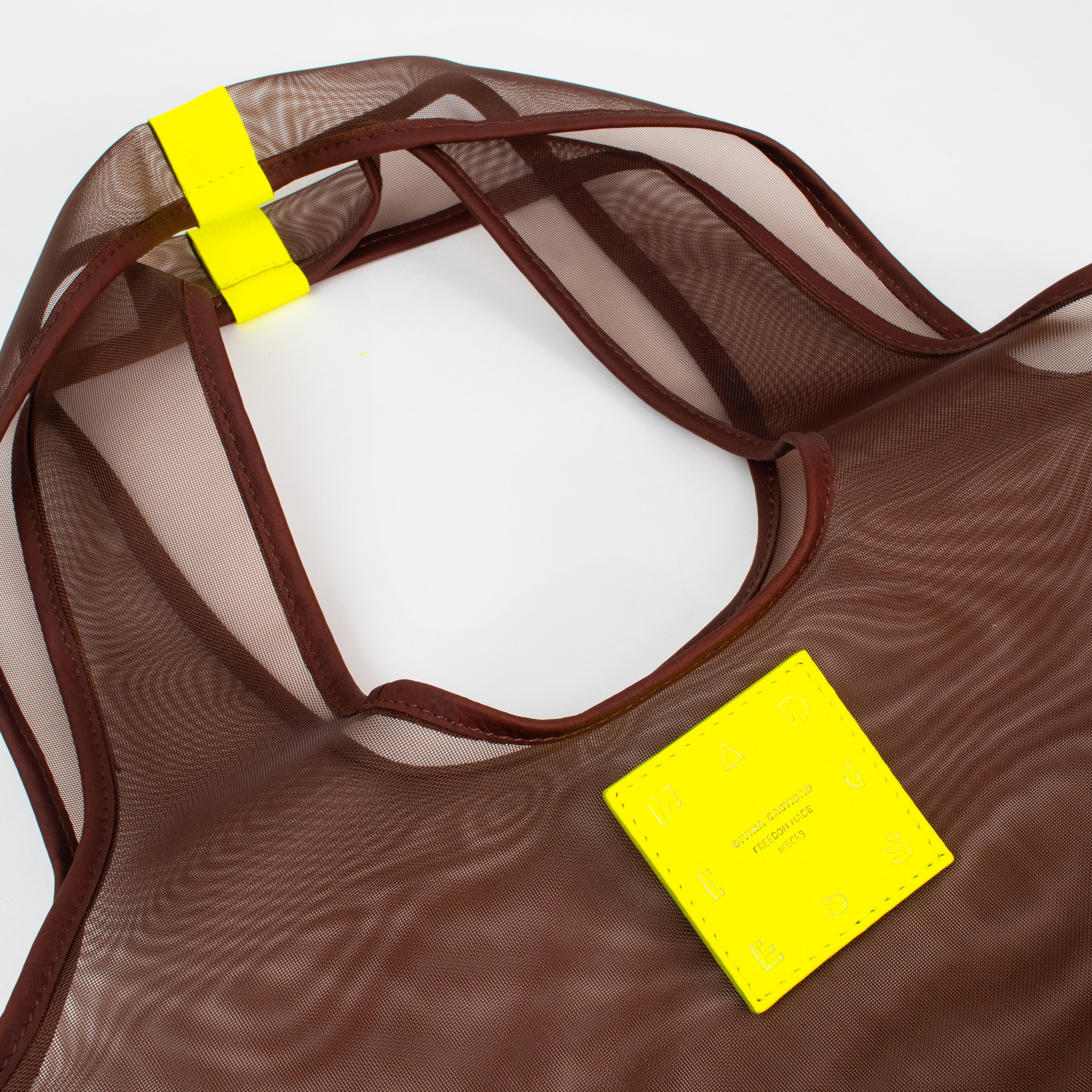 Tote Bag Mesh - Marrón x Chocolate