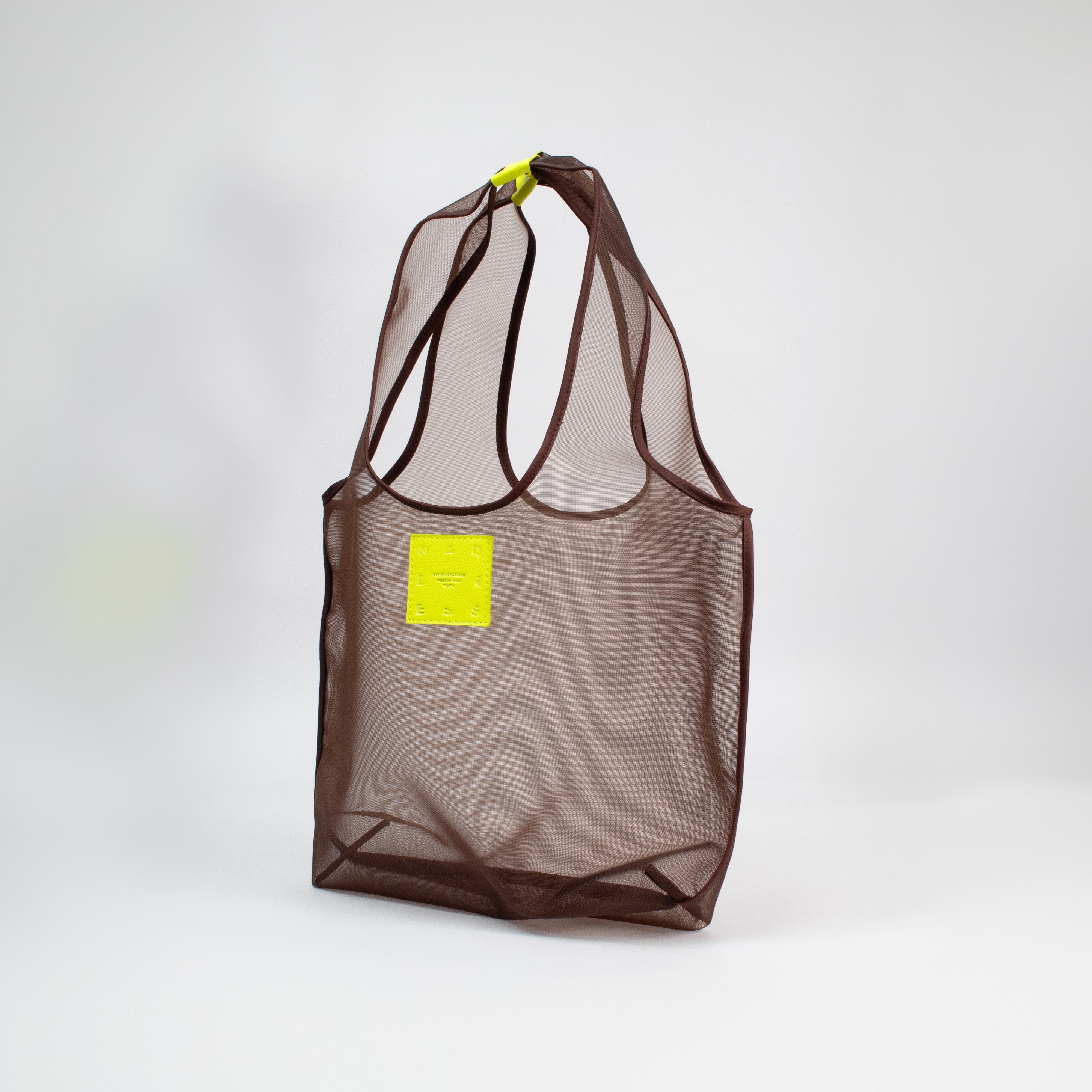 Mesh Tote Bag - Brown x Chocolate
