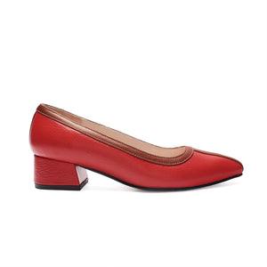 MIDI heels - ROJO x caramelo