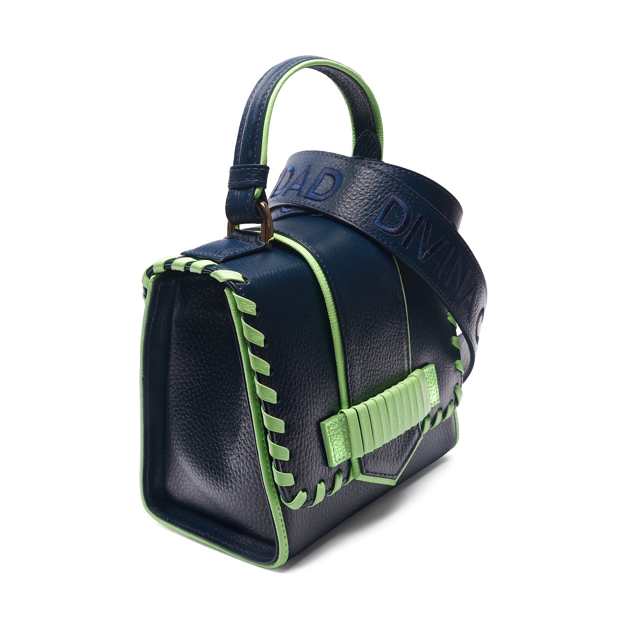 City Bag - Navy Blue x Verde Manzana