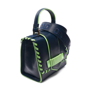 CITY bag - NAVY blue x VERDE manzana