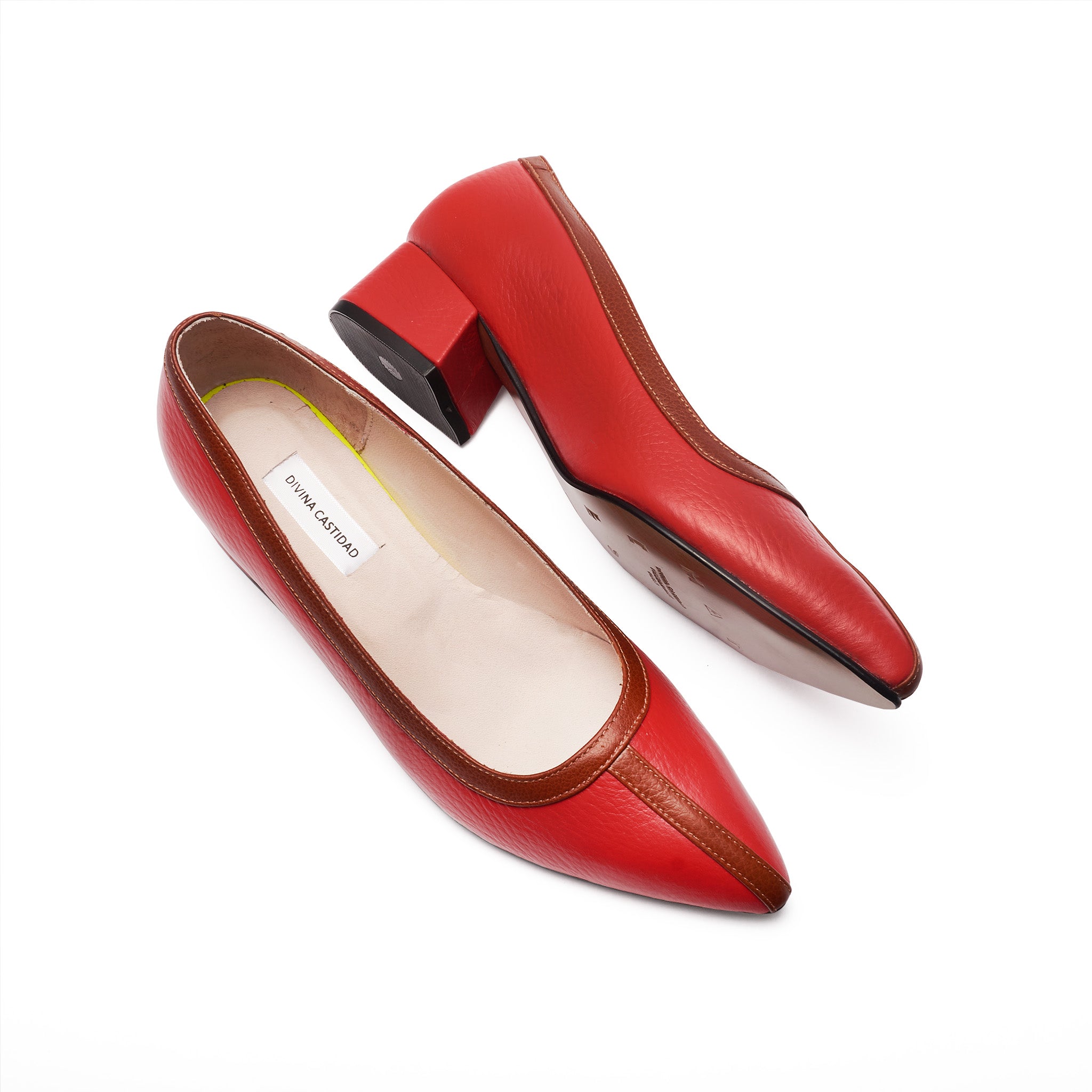 Midi Heels - Rojo x Caramelo