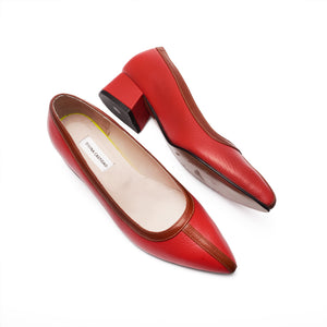 MIDI heels - ROJO x caramelo