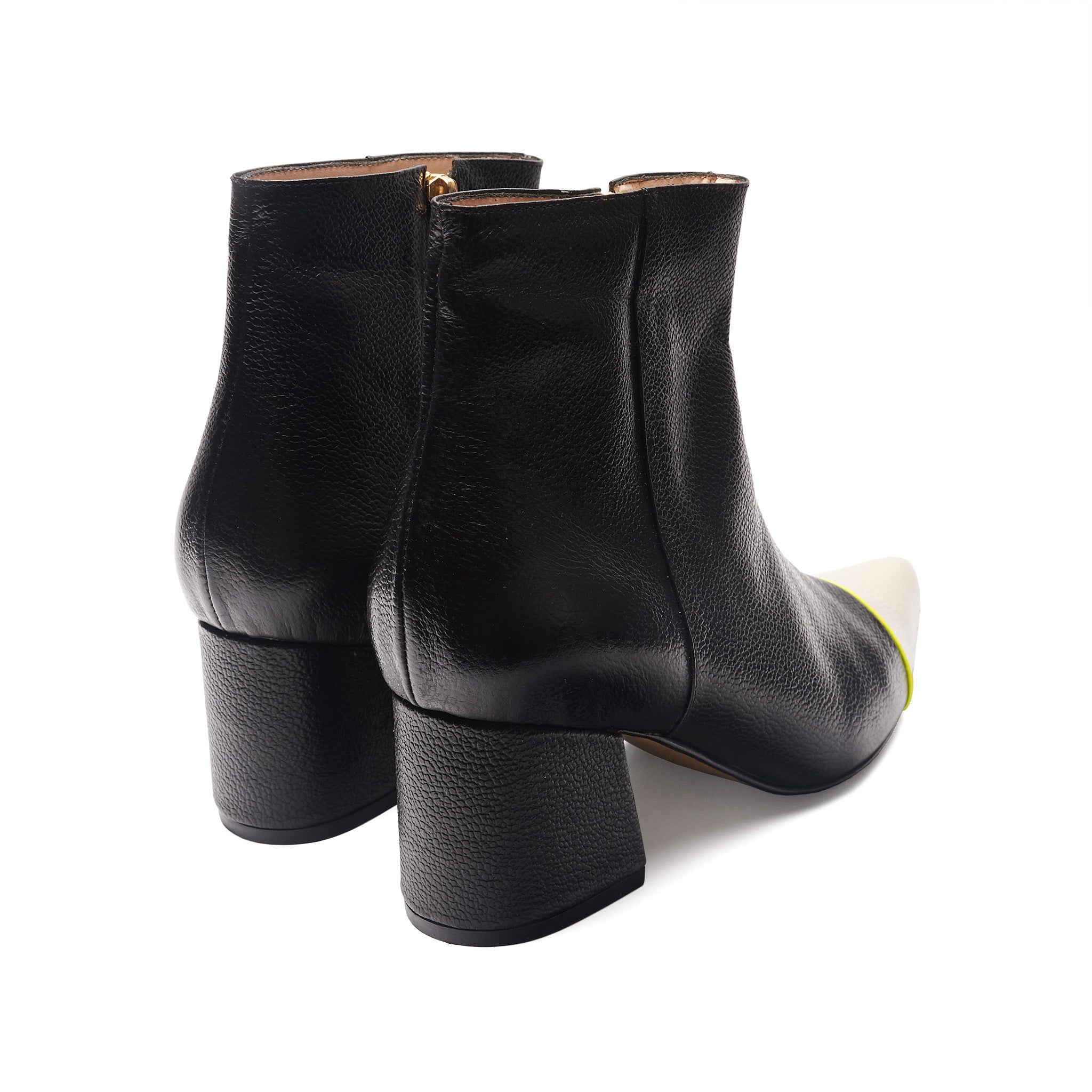 ANKLE boots - BLACK X BEIGE