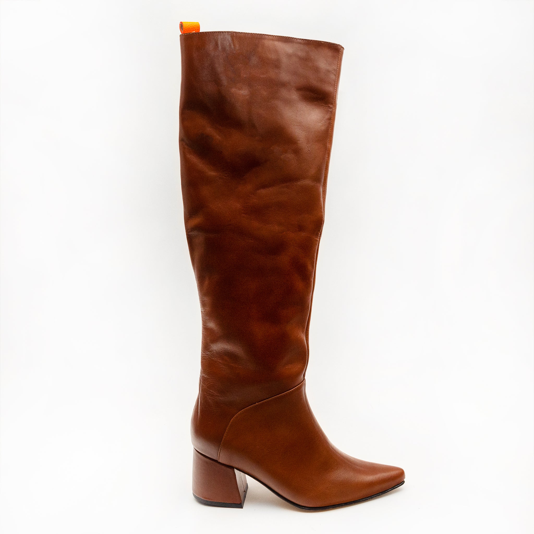 KNEE high BOOTS - caramelo -