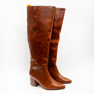 KNEE high BOOTS - caramelo -