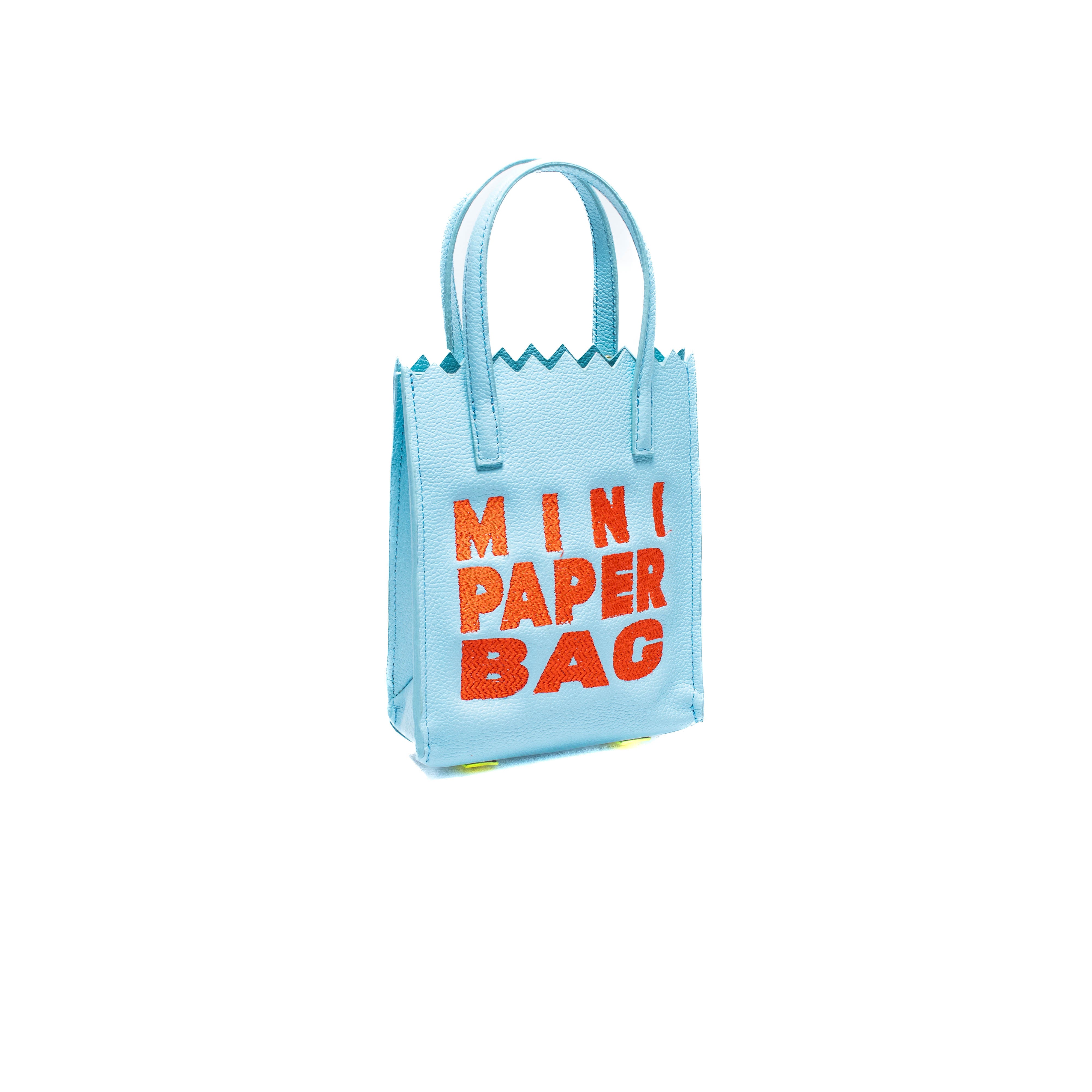 Mini Paper Bag - Cerulean Blue