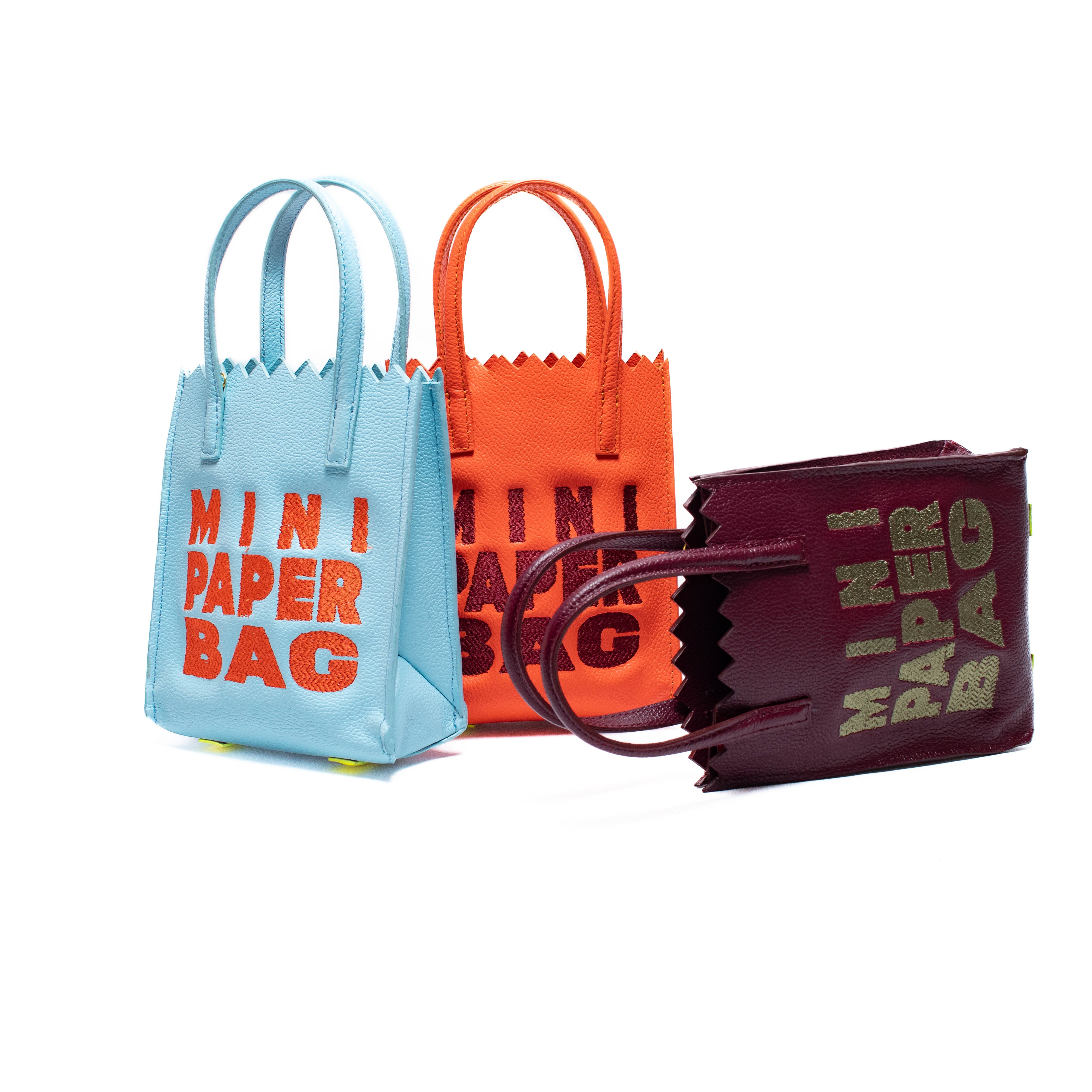 Mini Paper Bag - Cerulean Blue