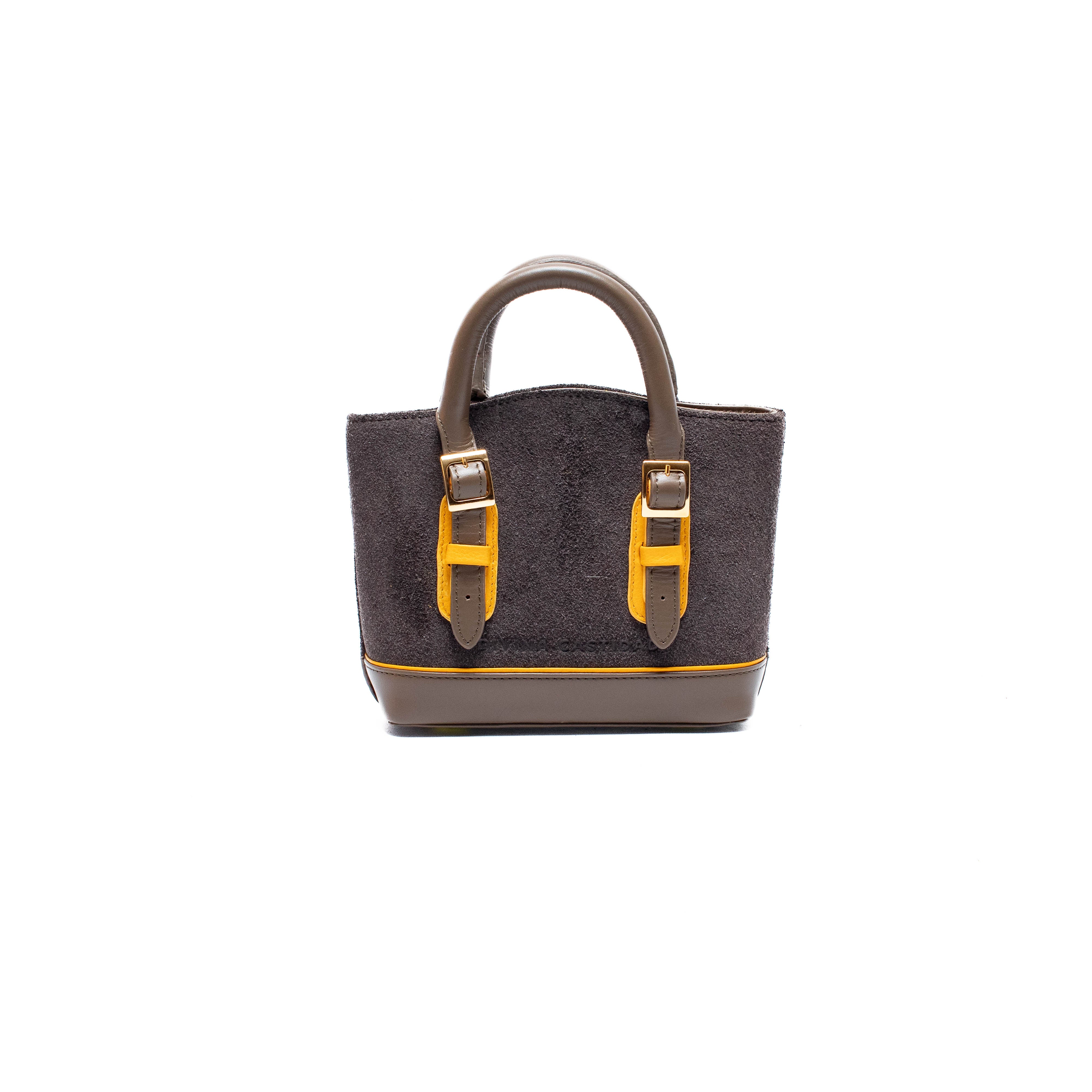 PICNIC BAG - Taupe x Mango Maduro