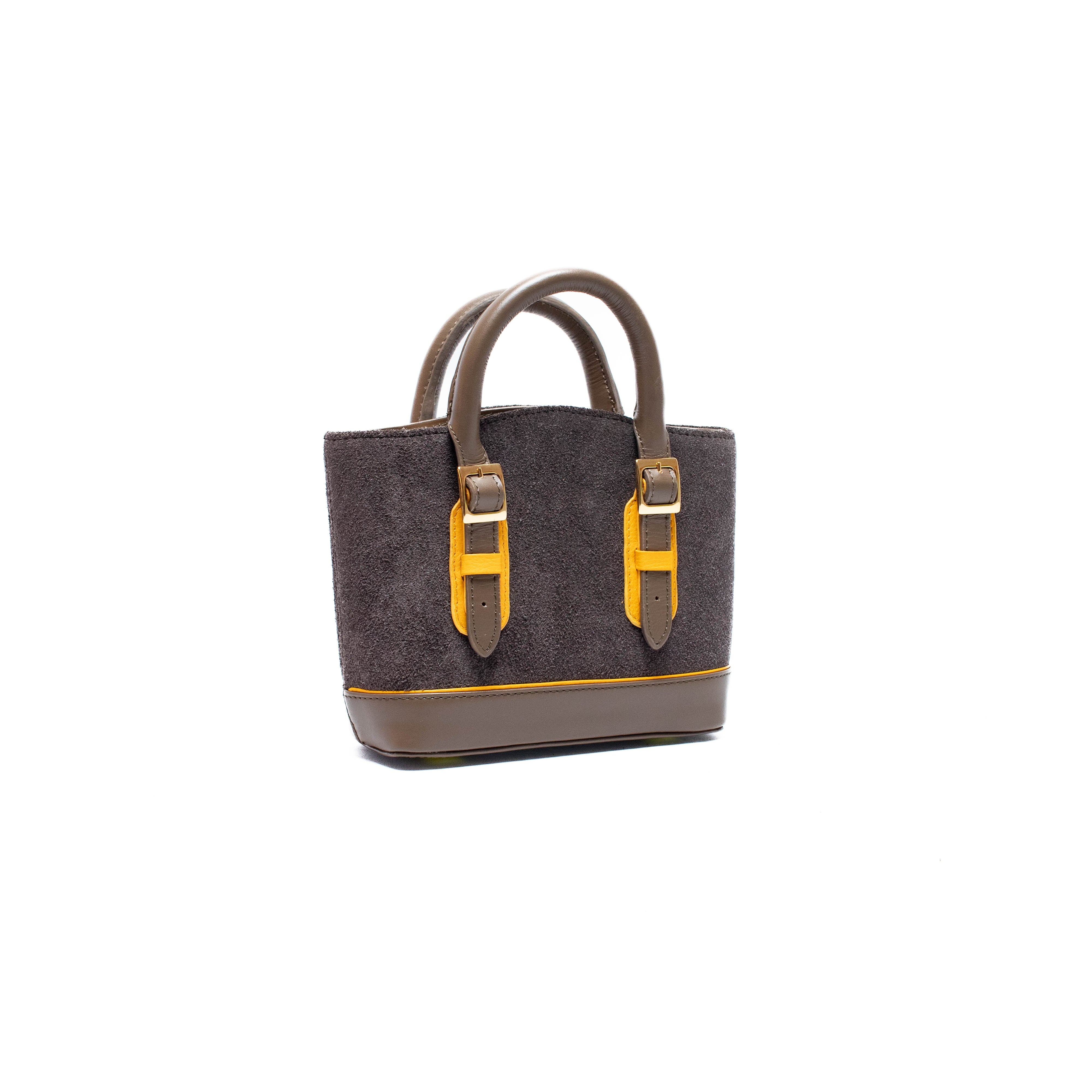 PICNIC BAG - Taupe x Mango Maduro