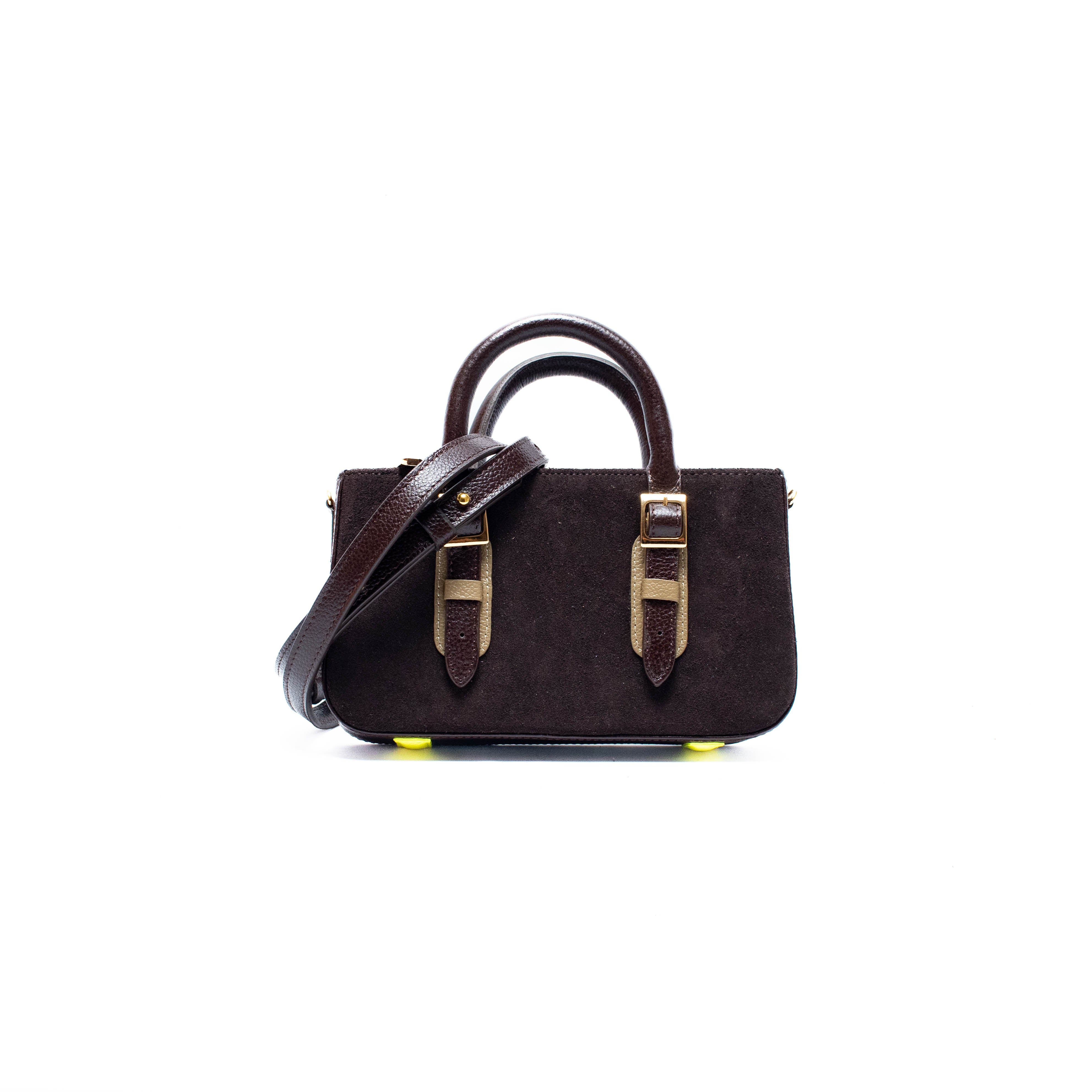 LOVELY BAG MICRO - Chocolate x Musgo