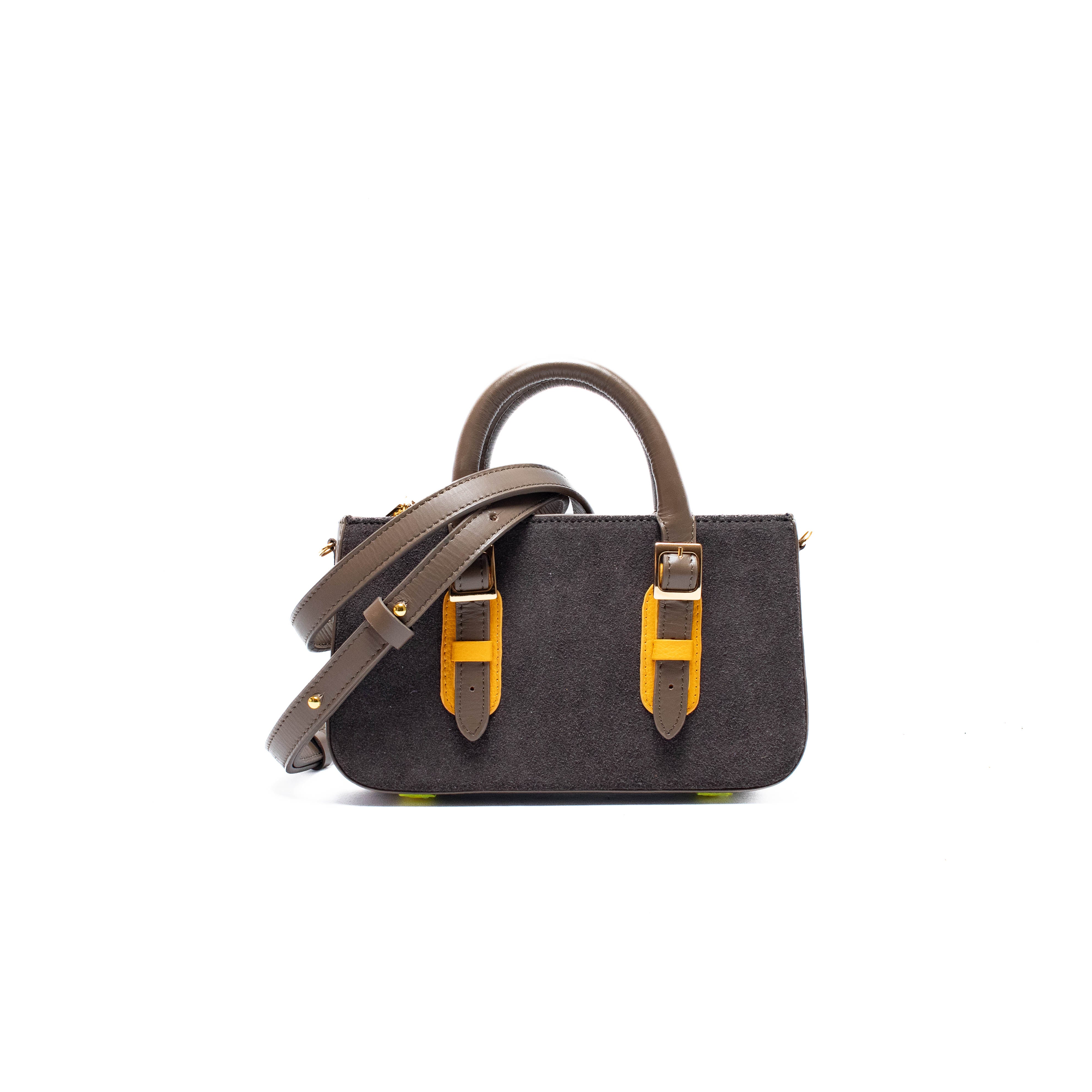 LOVELY BAG MICRO - Taupe x Mango Maduro