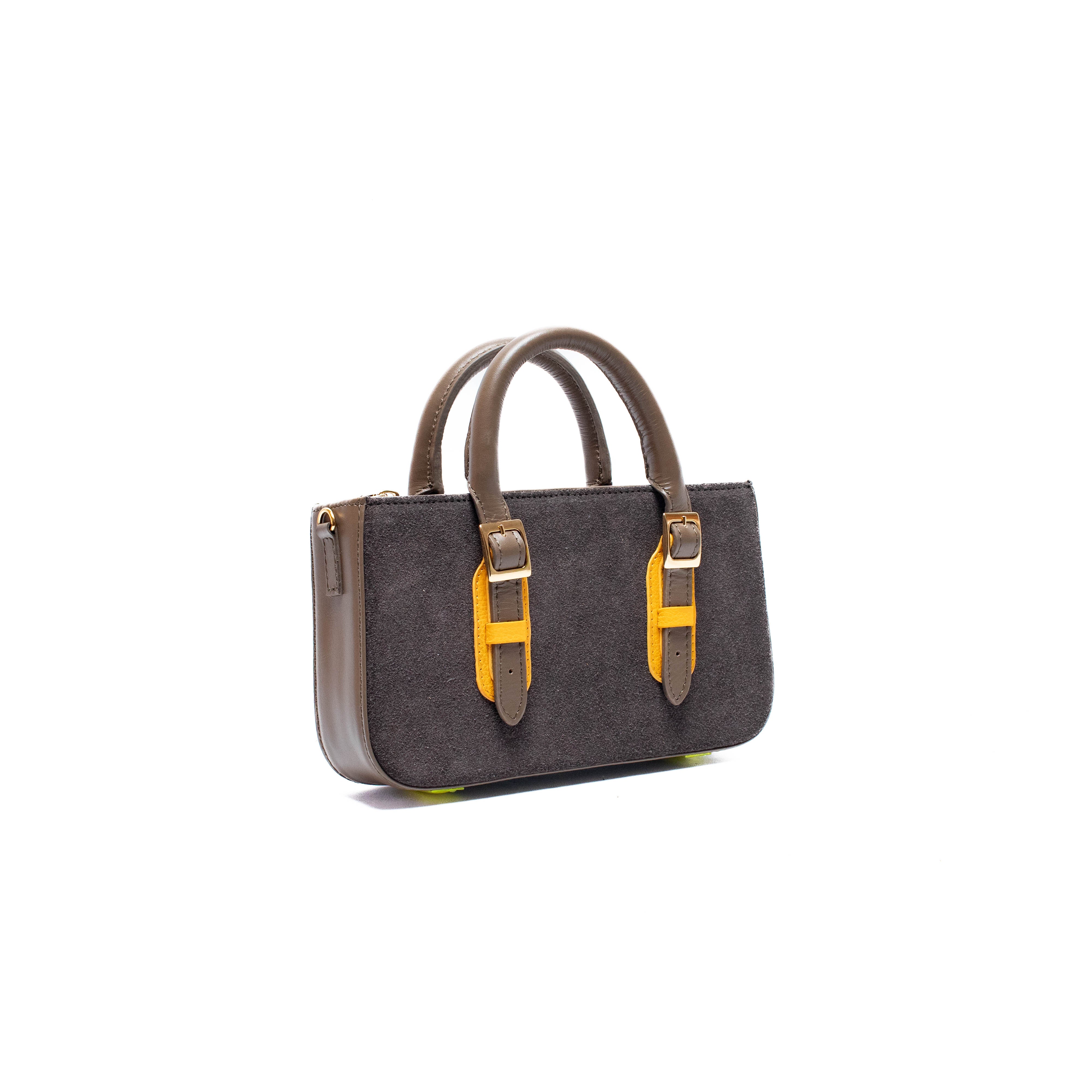 LOVELY BAG MICRO - Taupe x Mango Maduro