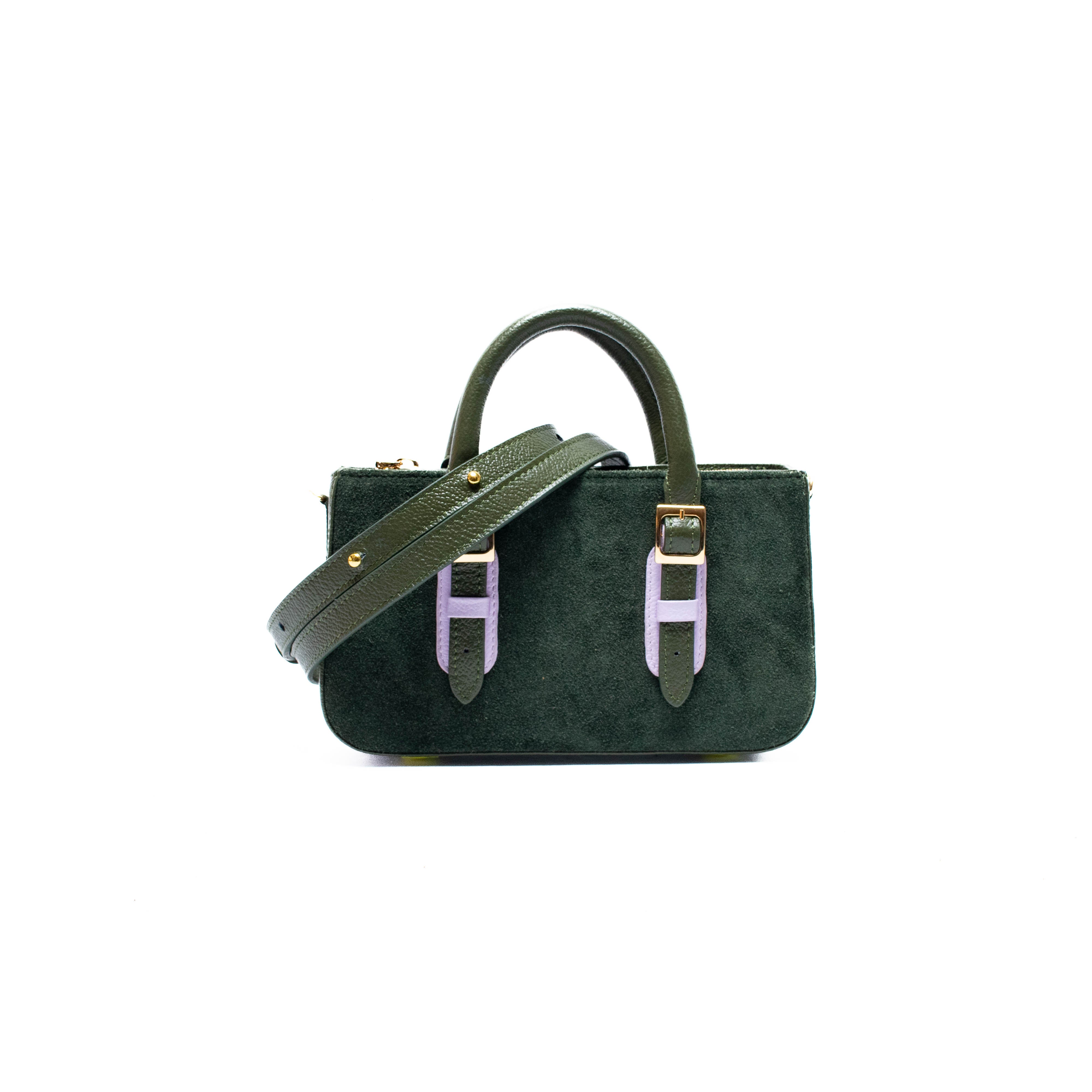 LOVELY BAG MICRO - Verde Botella x Malva