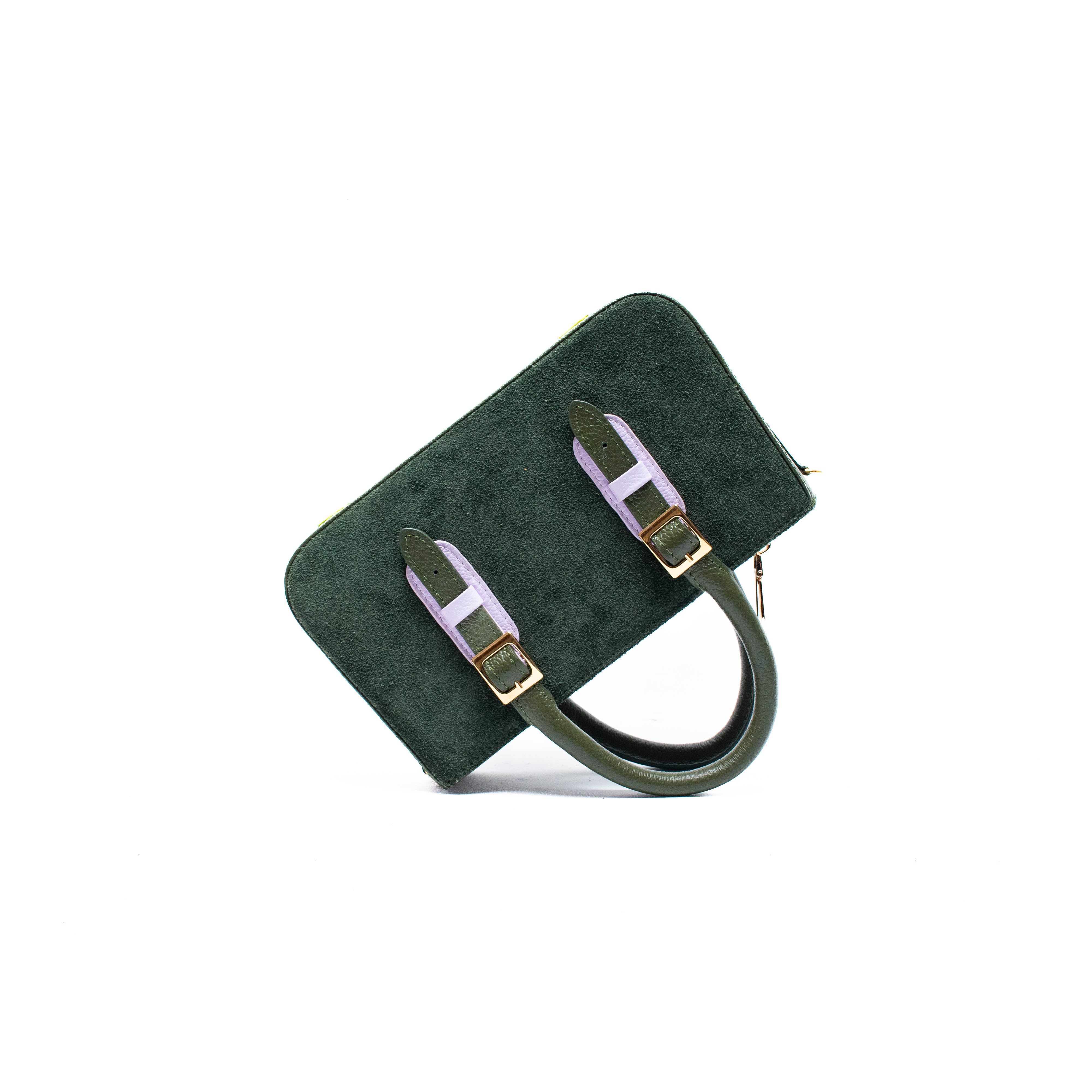 LOVELY BAG MICRO - Verde Botella x Malva