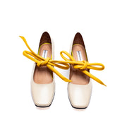CHUNKIE MARY JANE beige x amarillo