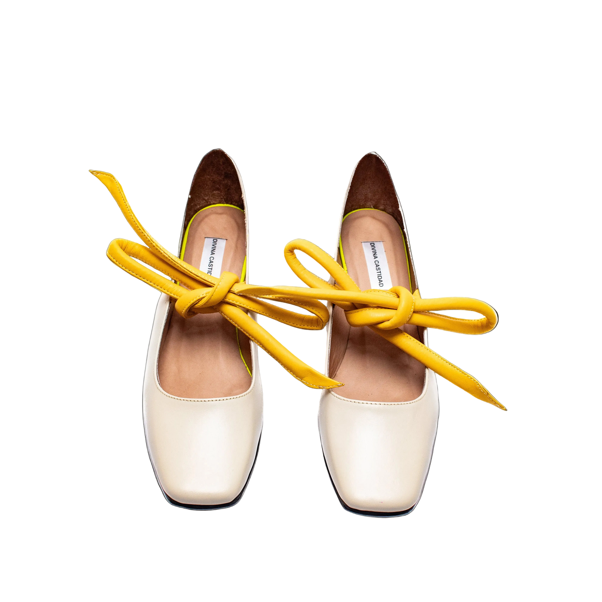 CHUNKIE MARY JANE beige x amarillo