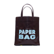 PAPER BAG chocolate x sky blue